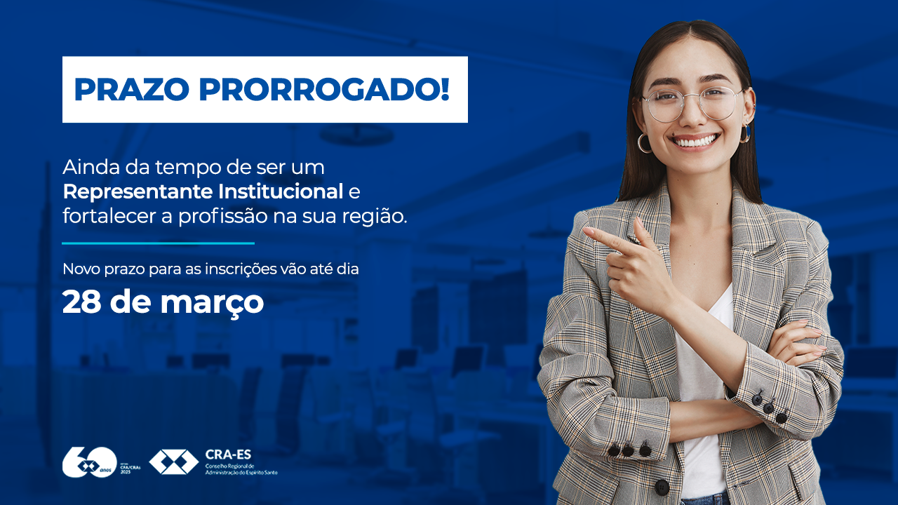 Leia mais sobre o artigo CRA-ES prorroga prazo para seleção de Representantes Institucionais